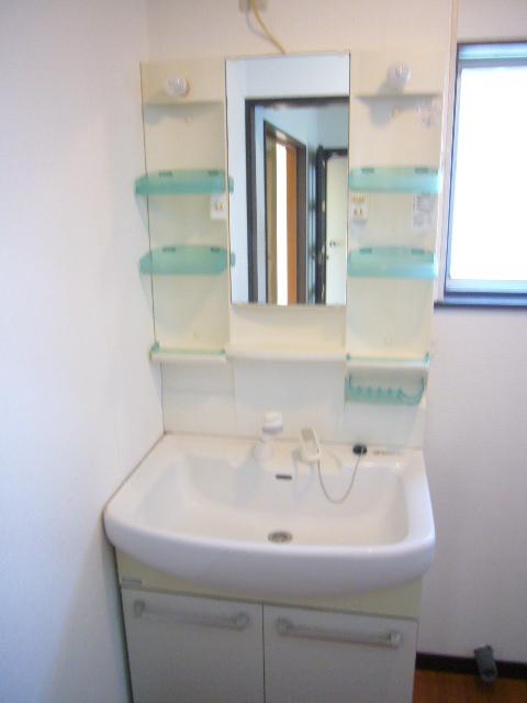 Wash basin, toilet. Bathroom vanity