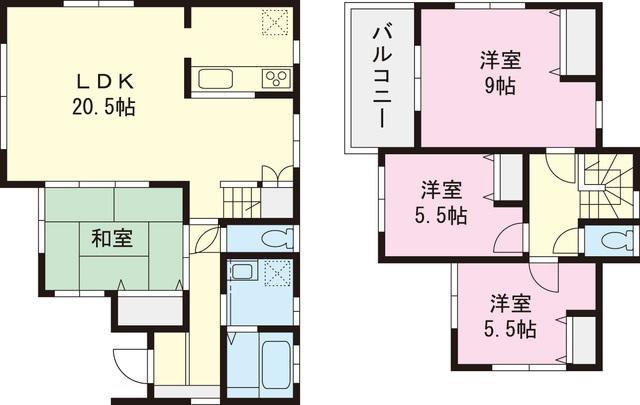 Floor plan. 36,800,000 yen, 4LDK, Land area 185.1 sq m , Building area 105.17 sq m