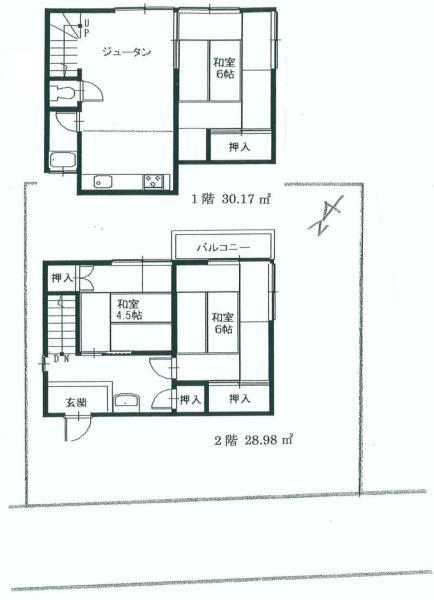 Floor plan. 11.8 million yen, 4K, Land area 81.68 sq m , Building area 59.39 sq m