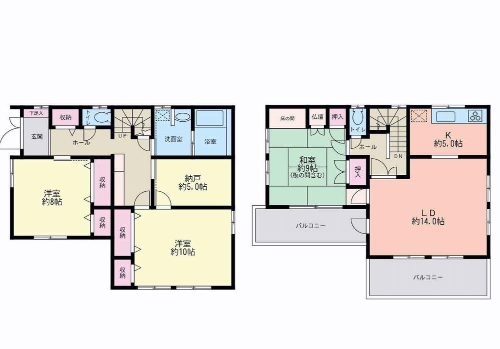 Floor plan. 37,800,000 yen, 3LDK + S (storeroom), Land area 173.11 sq m , Building area 130.69 sq m