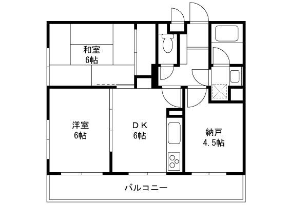 Floor plan. 2DK+S, Price 15.3 million yen, Occupied area 51.03 sq m , Balcony area 9.72 sq m
