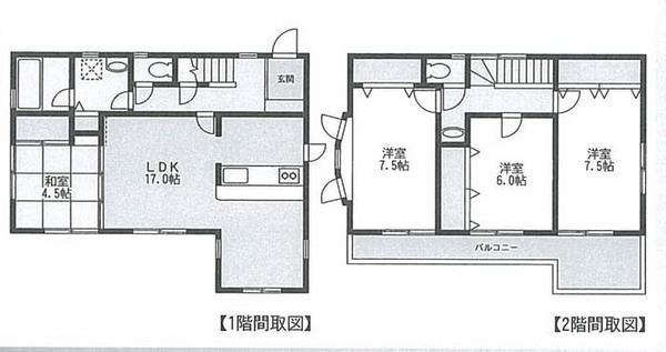 Floor plan. 39,800,000 yen, 4LDK, Land area 223.28 sq m , Building area 104.33 sq m