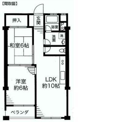 Floor plan. 2LDK, Price 11.8 million yen, Occupied area 50.22 sq m , Balcony area 3 sq m