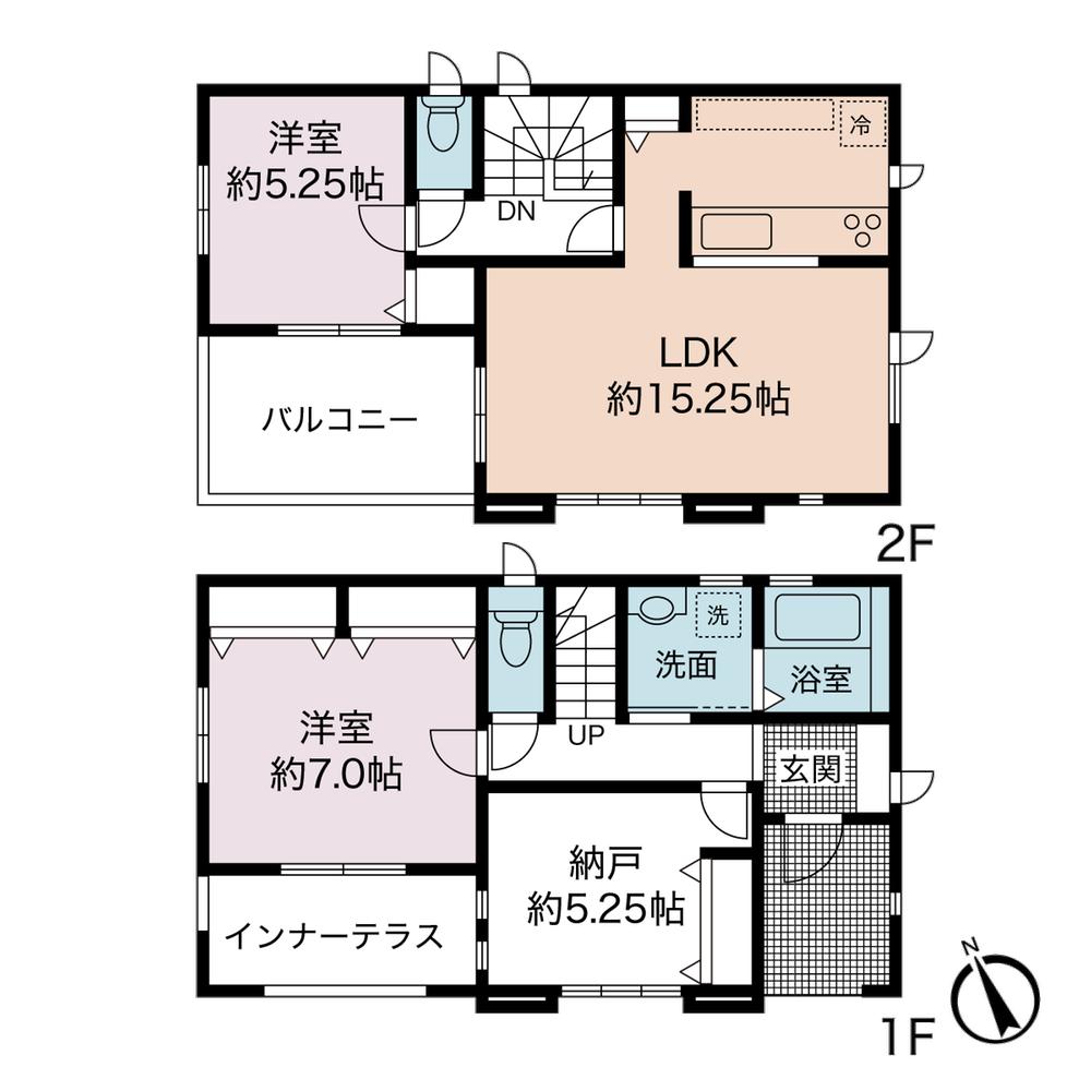 Floor plan. 29,800,000 yen, 2LDK + S (storeroom), Land area 113.56 sq m , Building area 89.9 sq m floor plan