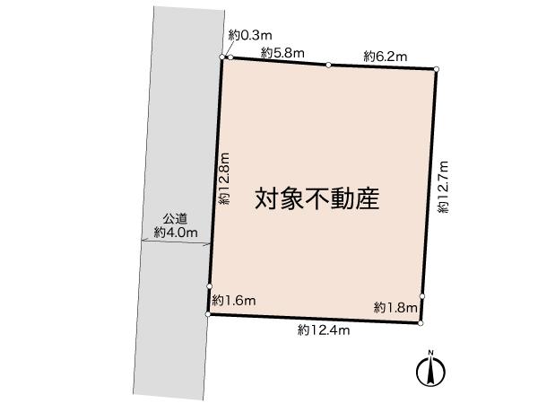 Compartment figure. Land price 26,300,000 yen, Land area 181.69 sq m