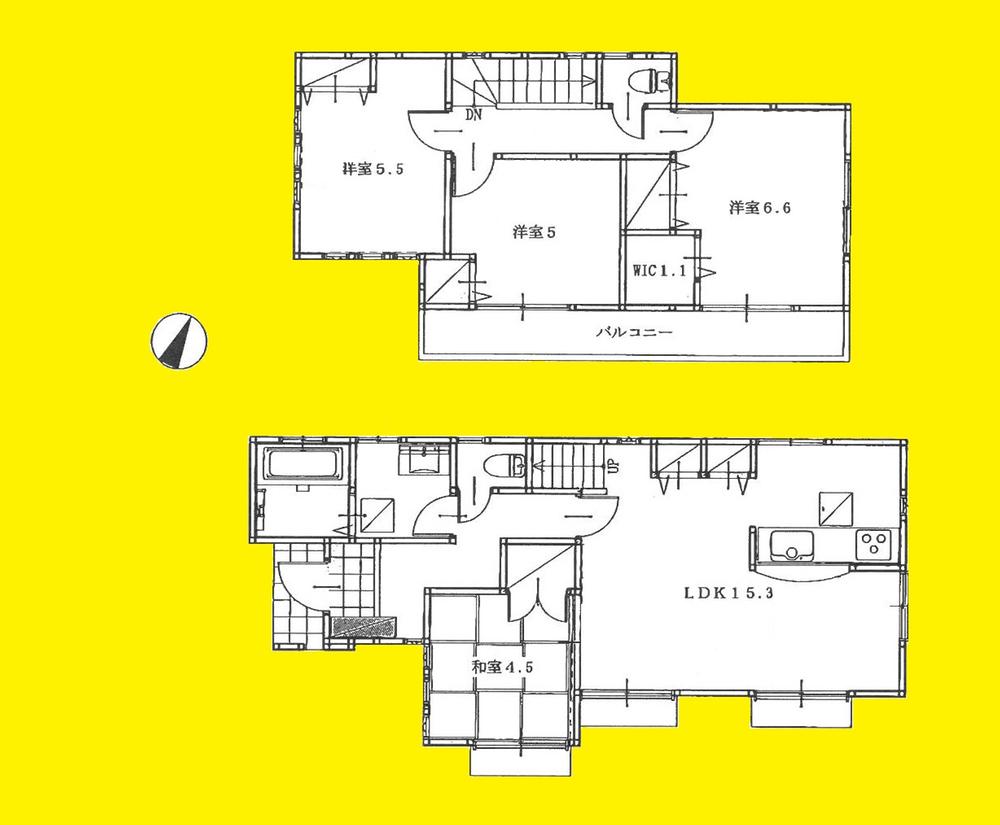 Floor plan. 39,800,000 yen, 4LDK, Land area 118.81 sq m , Building area 91.31 sq m