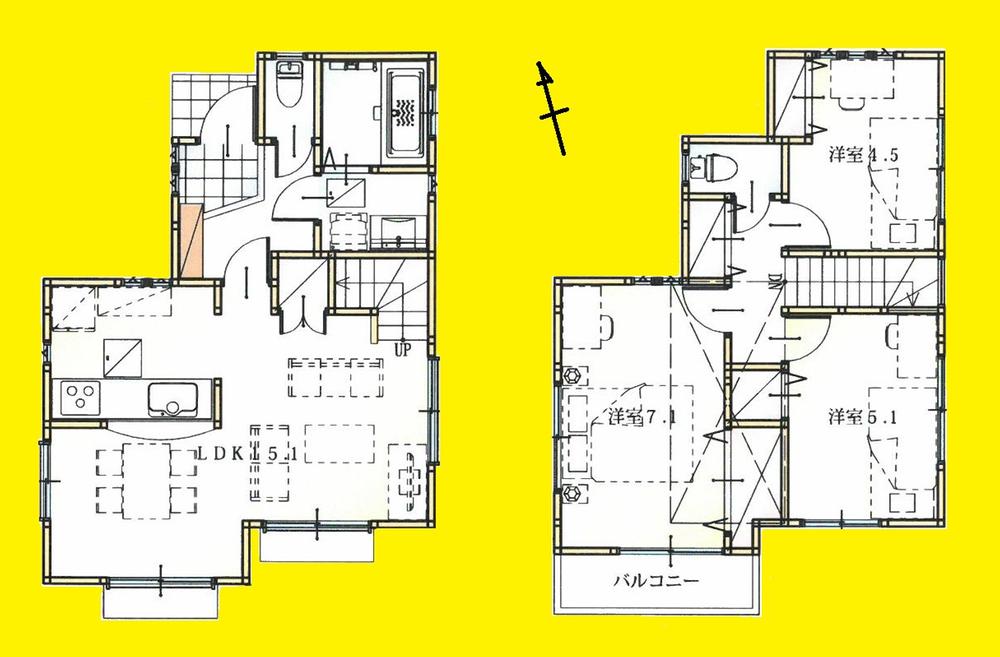 Floor plan. 32,800,000 yen, 3LDK, Land area 79.5 sq m , Building area 77.76 sq m