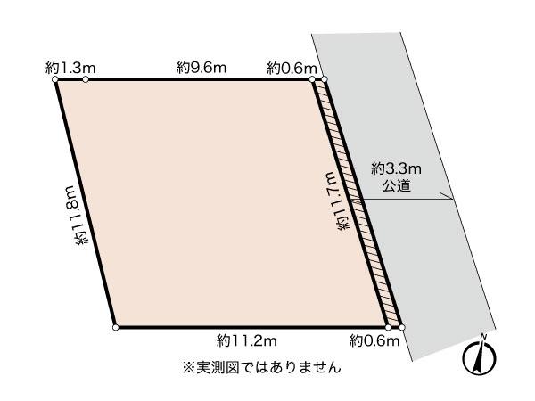 Compartment figure. Land price 25,800,000 yen, Land area 127.29 sq m