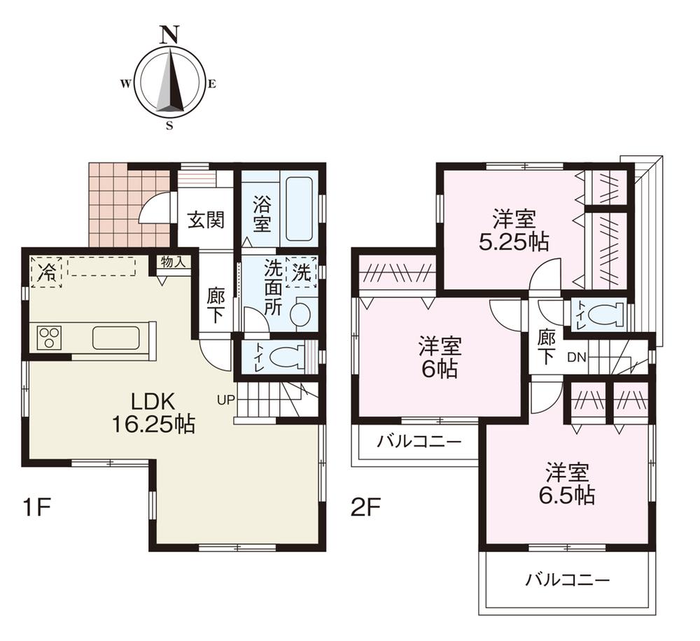 Floor plan. 36,800,000 yen, 3LDK, Land area 100.01 sq m , Building area 80 sq m