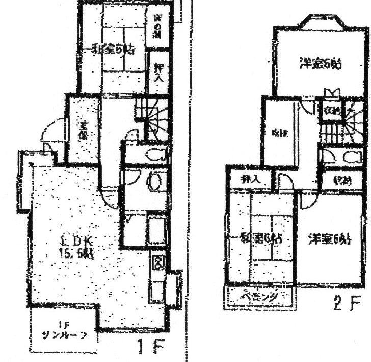 Floor plan. 26,800,000 yen, 4LDK, Land area 153.74 sq m , Building area 98.95 sq m