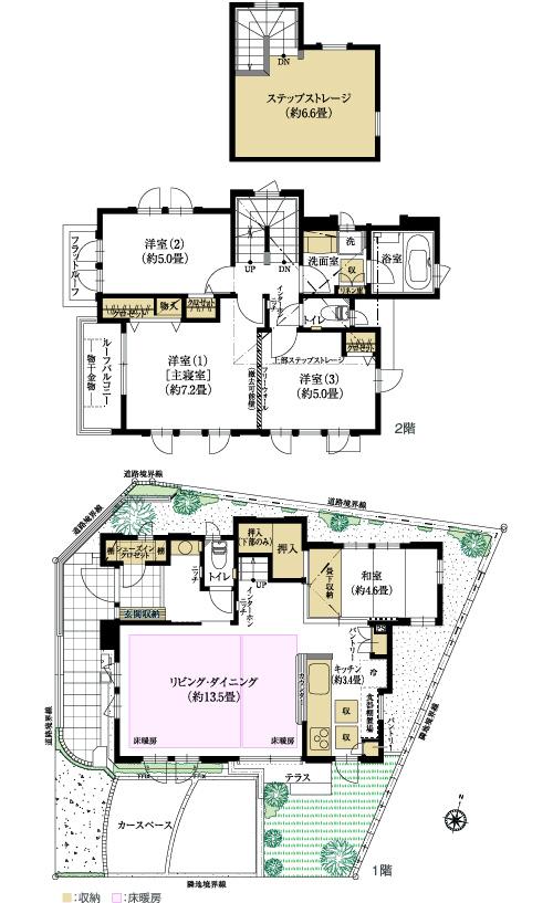 Floor plan. Nakazawa to elementary school 720m