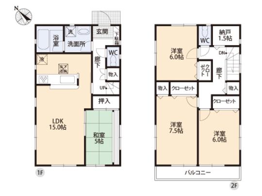 Floor plan. 36,800,000 yen, 4LDK, Land area 160.5 sq m , Building area 97.2 sq m floor plan