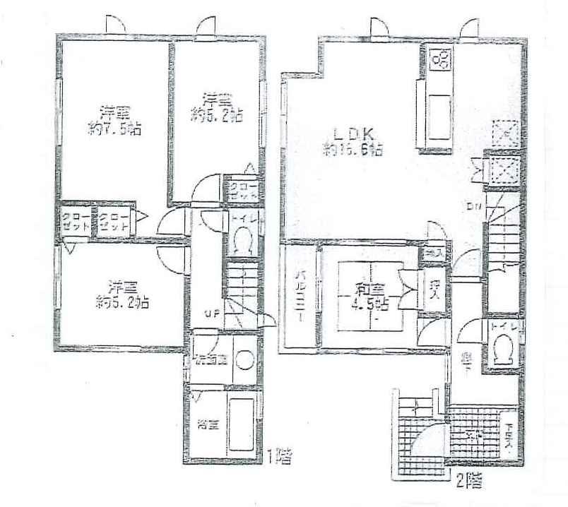 Floor plan. 34,900,000 yen, 4LDK, Land area 101.02 sq m , Building area 91.08 sq m