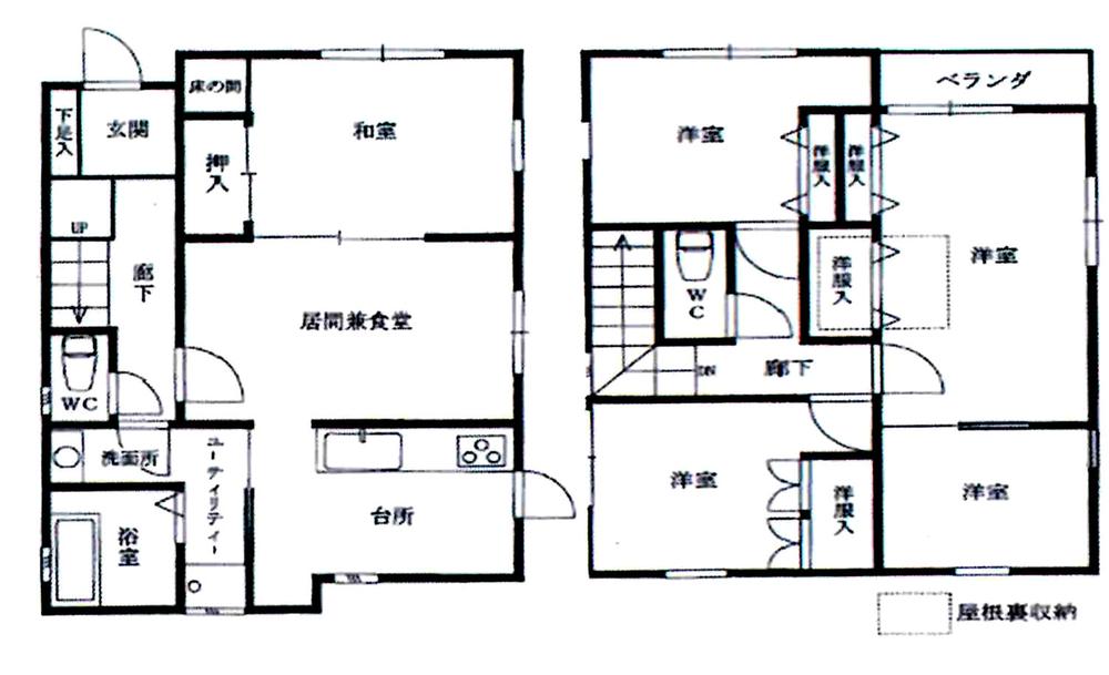 Floor plan. 35,800,000 yen, 5LDK, Land area 125.44 sq m , Building area 99.78 sq m