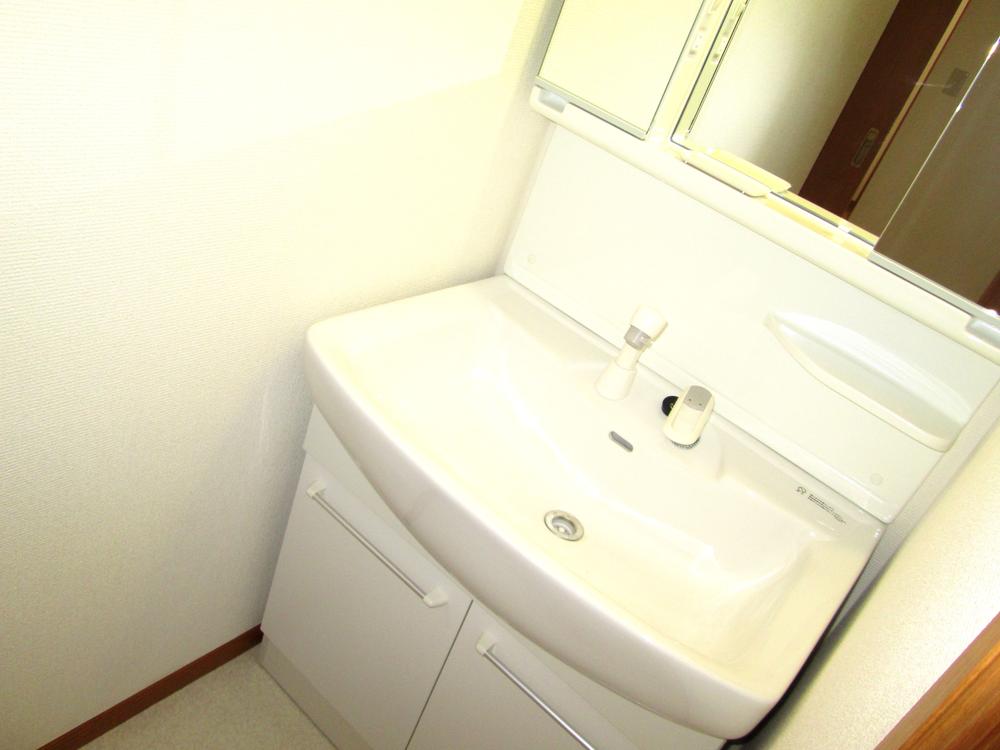 Wash basin, toilet. Also excellent washroom housing unit