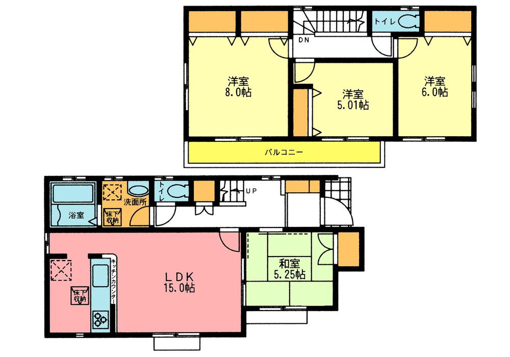 Floor plan. (2), Price 36,800,000 yen, 4LDK, Land area 125.24 sq m , Building area 97.71 sq m