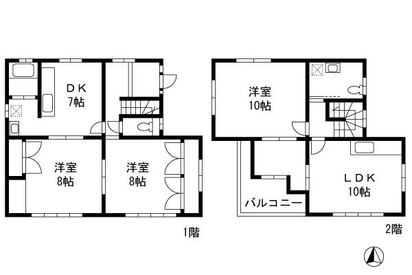 Floor plan. 29,800,000 yen, 4DK, Land area 160.61 sq m , Building area 102.68 sq m