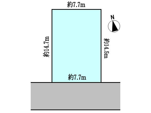 Compartment figure. Land price 27,800,000 yen, Land area 113.87 sq m