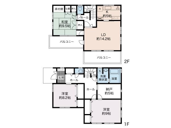 Floor plan. 37,800,000 yen, 3LDK + S (storeroom), Land area 173.11 sq m , Building area 130.69 sq m