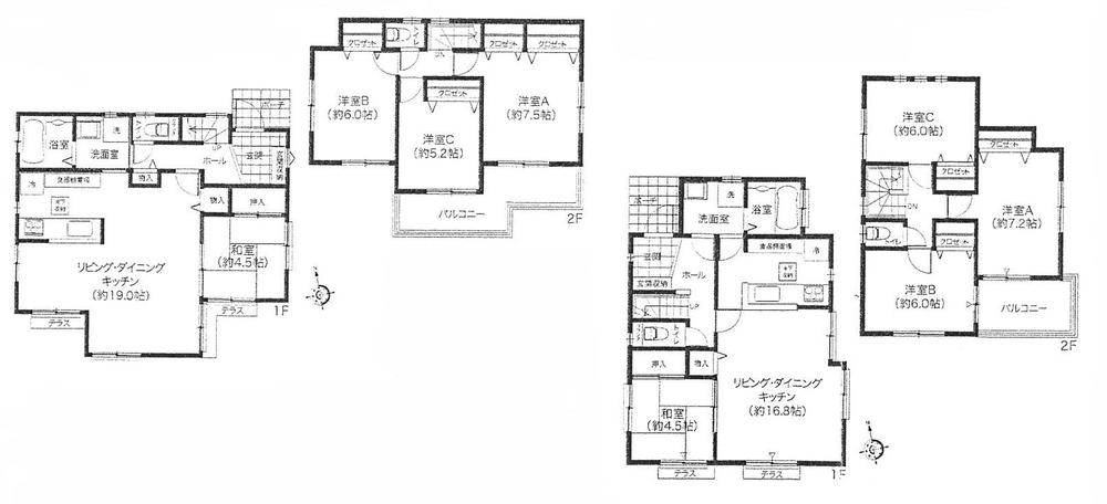 Floor plan. 35,200,000 yen, 4LDK, Land area 120.43 sq m , Building area 97.09 sq m