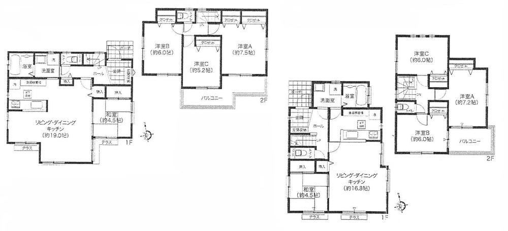 Floor plan. 35,200,000 yen, 4LDK, Land area 120.43 sq m , Building area 97.09 sq m