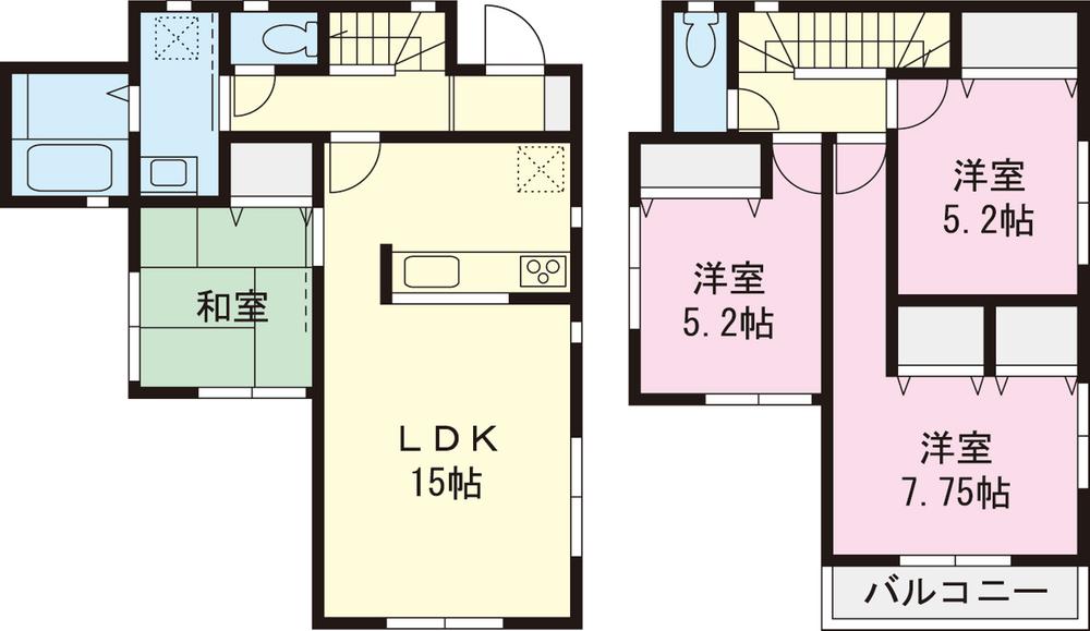 Floor plan. (C Building), Price 41,670,000 yen, 4LDK, Land area 103.91 sq m , Building area 90.06 sq m