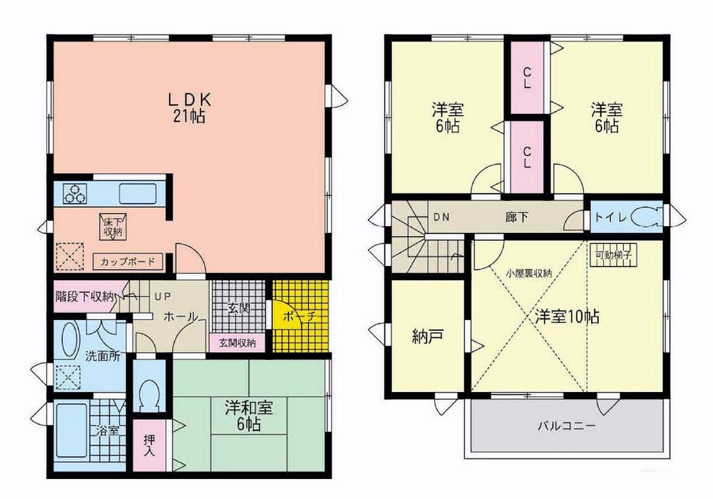 Floor plan. 32,800,000 yen, 4LDK, Land area 145.35 sq m , Building area 113.45 sq m