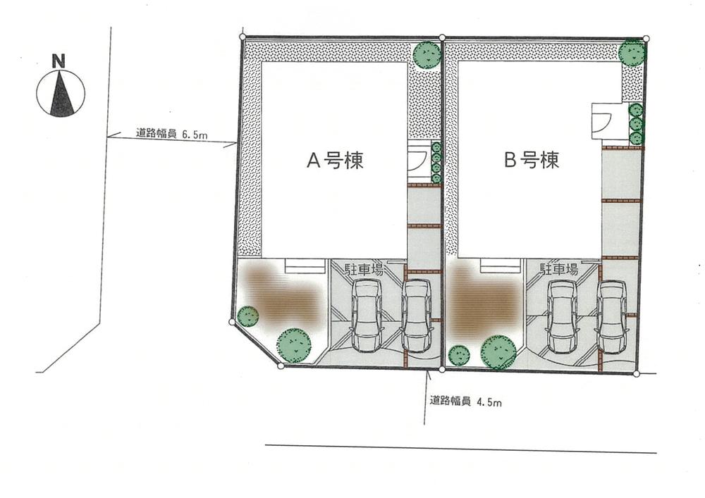 The entire compartment Figure.  ■ A Building (southwest corner lot)  ■ B Building (South Road)