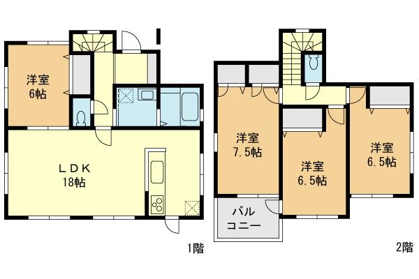 Floor plan. (B Building), Price 45,958,000 yen, 4LDK, Land area 139.75 sq m , Building area 102.68 sq m