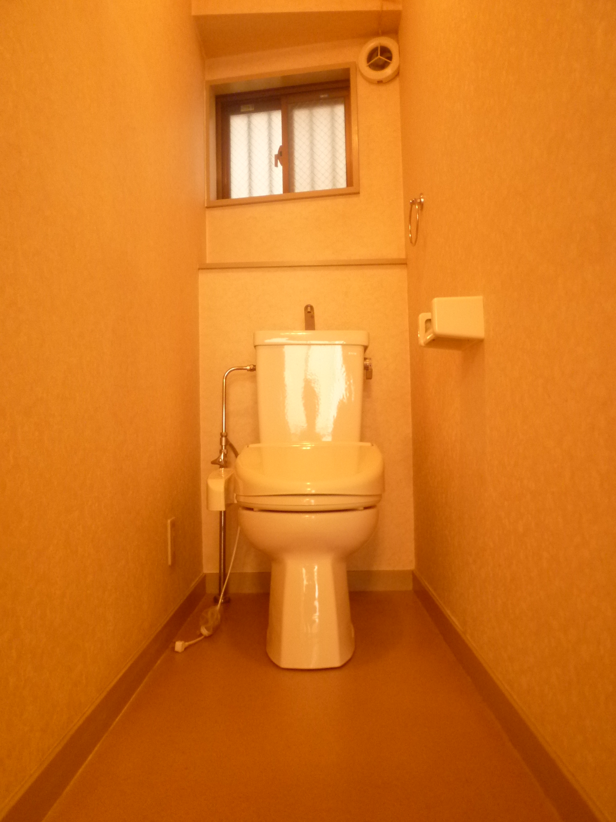 Toilet. Restroom with window