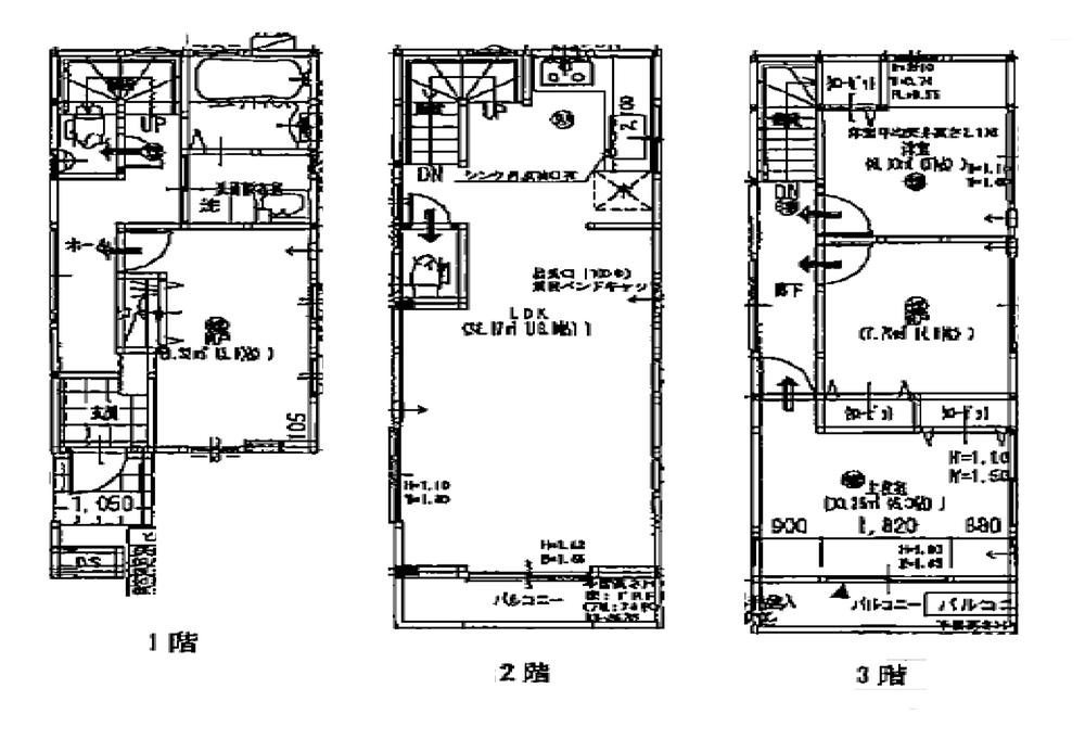 Floor plan. (A), Price 35,800,000 yen, 4LDK, Land area 57.18 sq m , Building area 104.01 sq m
