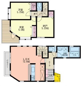 Floor plan. 32,800,000 yen, 3LDK, Land area 111.92 sq m , Building area 79.49 sq m