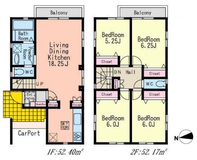 Other. 3 Building floor plan (large 4LDK)