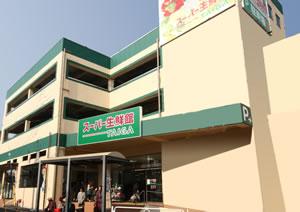 Supermarket. 1028m until the super fresh Museum TAIGA Nagata shop