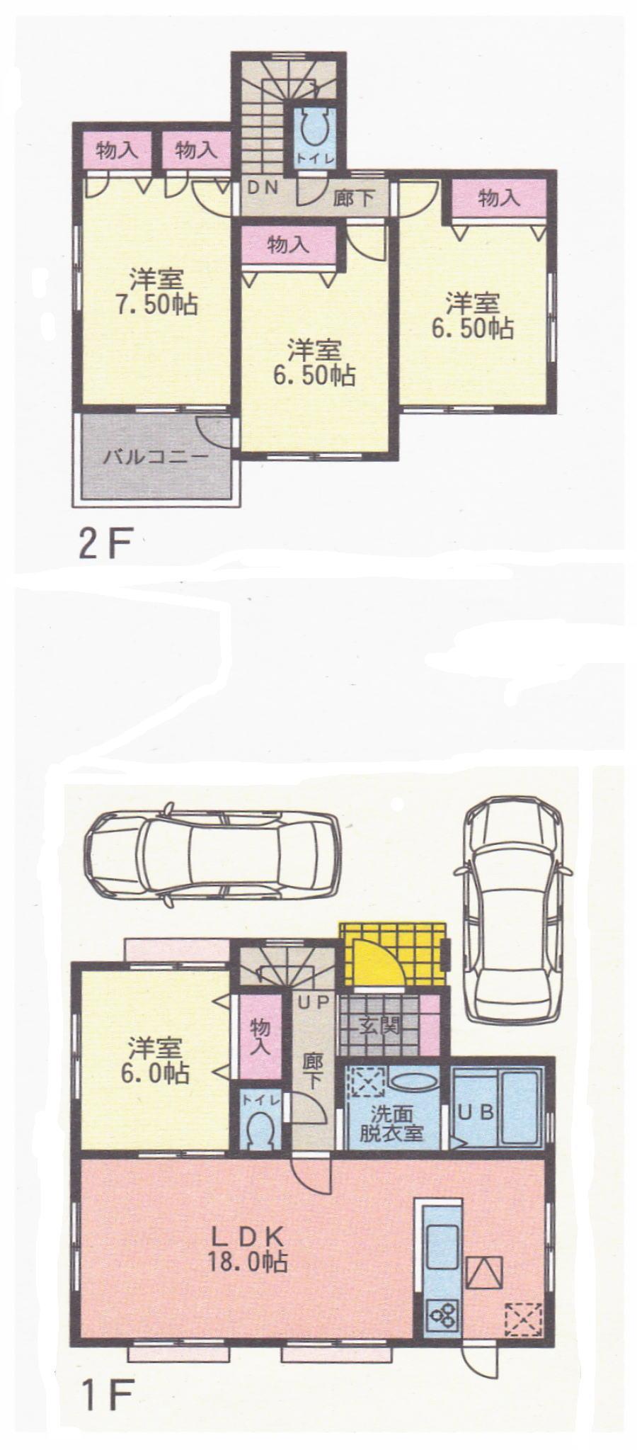 Floor plan. (A), Price 45,800,000 yen, 4LDK, Land area 140.15 sq m , Building area 102.68 sq m
