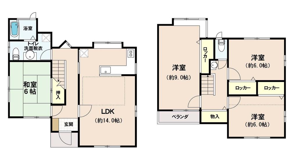 Floor plan. 19.9 million yen, 4LDK, Land area 124.69 sq m , Building area 97.08 sq m