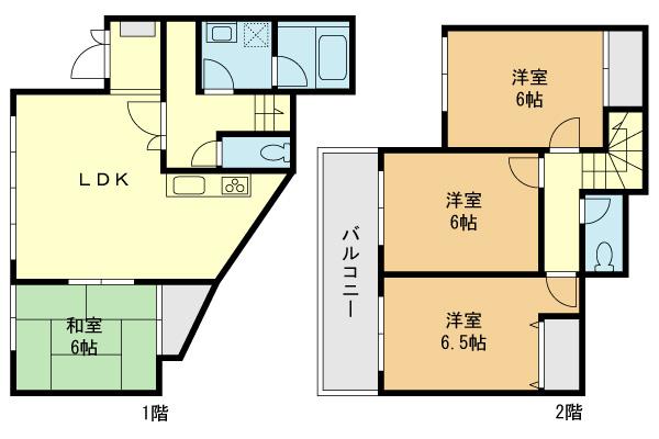 Floor plan. 24,800,000 yen, 4LDK, Land area 137.37 sq m , Building area 93.78 sq m