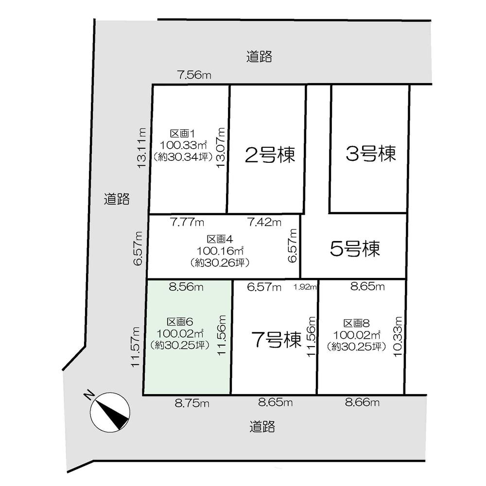 Compartment figure. Land price 27 million yen, Land area 100.05 sq m