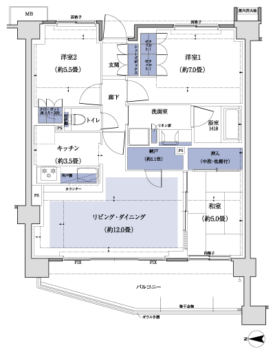 Floor: 3LDK + N, the occupied area: 73.18 sq m, Price: TBD