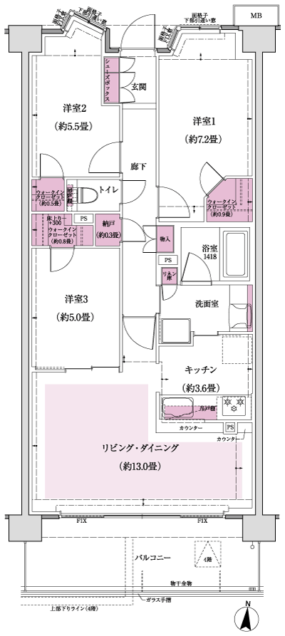 Floor: 3LDK + N + 3WIC, occupied area: 77.14 sq m, Price: TBD