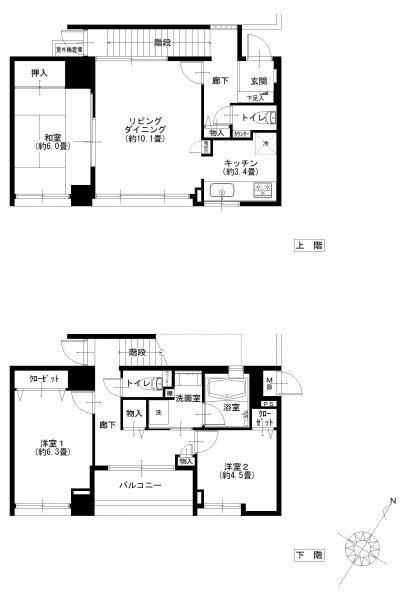 Floor plan. 3LDK, Price 27,900,000 yen, Occupied area 81.44 sq m , Balcony area 3.94 sq m