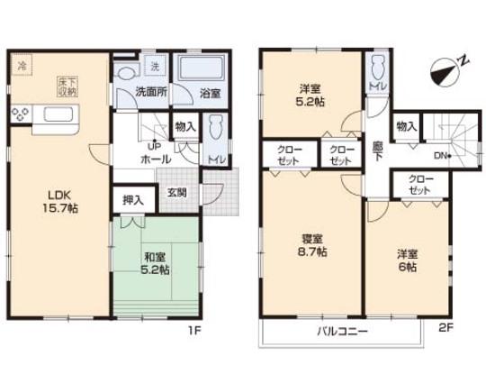 Floor plan. 38,800,000 yen, 4LDK, Land area 100.08 sq m , Building area 96.38 sq m floor plan