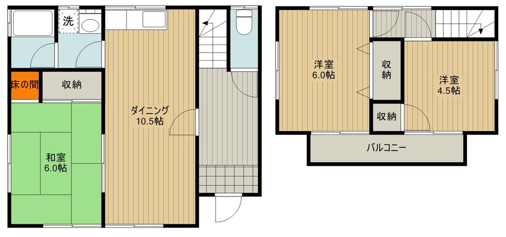 Floor plan. 12.8 million yen, 3LDK, Land area 100.67 sq m , Building area 60.92 sq m
