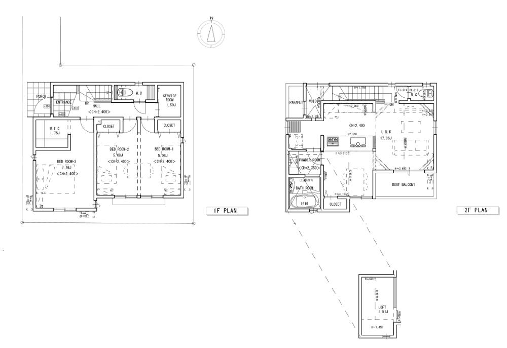 Floor plan. (B Building), Price 34,800,000 yen, 3LDK, Land area 109.67 sq m , Building area 86.12 sq m