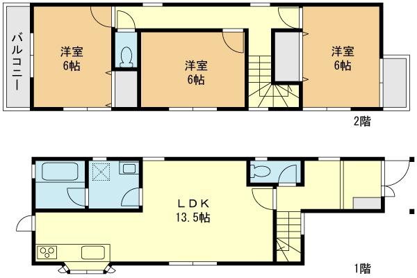 Floor plan. 19,800,000 yen, 3LDK, Land area 70.43 sq m , Building area 82.15 sq m floor plan