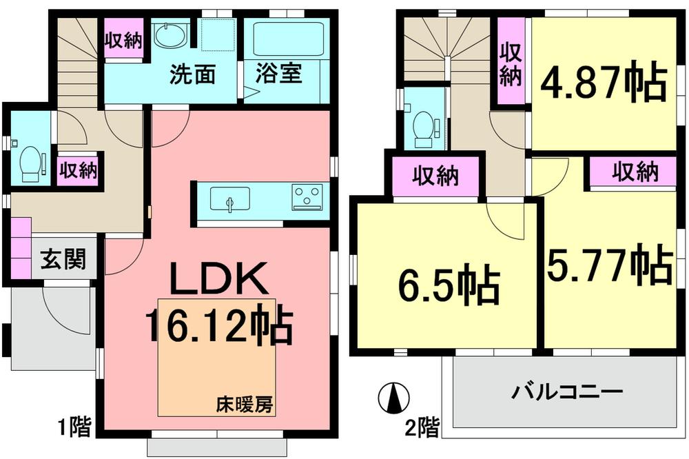 Floor plan. (A Building), Price 26,958,000 yen, 3LDK, Land area 217.04 sq m , Building area 82.8 sq m