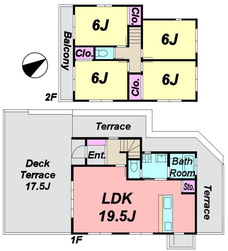 Floor plan. 47,800,000 yen, 4LDK, Land area 484.28 sq m , Building area 96.06 sq m