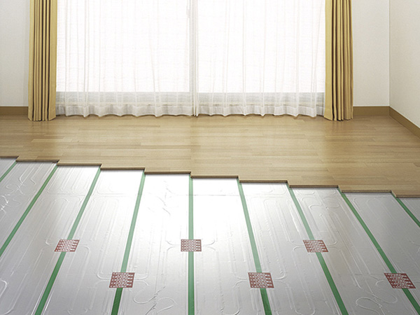 Interior.  [Stain-resistant TES floor heating the air] living ・ The dining, We established a comfortable and hygienic floor heating without scatter dust and dust. You can feel the warmth, such as the Sunny from feet. (Same specifications)