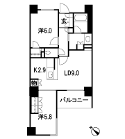 Floor: 2LDK + WIC, the occupied area: 55.39 sq m, Price: 27,800,000 yen ~ 33,200,000 yen, now on sale