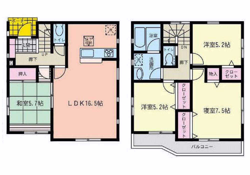 Floor plan. (1), Price 36,800,000 yen, 4LDK, Land area 100.84 sq m , Building area 93.14 sq m